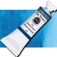 Da Vinci 270F Watercolor Paint, 15ml, Phthalo Turquoise; All Da Vinci watercolors are finely milled with a high concentration of premium pigment and dispersed in the finest quality natural gum; Expect high tinting strength, very good to excellent fade-resistance (Lightfastness I and II), and maximum vibrancy; Use straight from the tube or fill your own watercolor pans and rewet; UPC 643822270154 (DA VINCI 270F DAVINCI270F ALVIN 15ml PHTHALO TURQUOISE) 