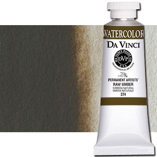 Da Vinci 278 Watercolor Paint, 37ml, Sepia; All Da Vinci watercolors have been reformulated with improved rewetting properties and are now the most pigmented watercolor in the world; Expect high tinting strength, maximum light-fastness, very vibrant colors, and an unbelievable value; Transparency rating: T=transparent, ST=semitransparent, O=opaque, SO=semi-opaque; UPC 643822278372 (DA VINCI DAV278 278 37ml SEPIA)