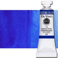 Da Vinci 284F Watercolor Paint, 15ml, Ultramarine Blue; All Da Vinci watercolors have been reformulated with improved rewetting properties and are now the most pigmented watercolor in the world; Expect high tinting strength, maximum light-fastness, very vibrant colors, and an unbelievable value; Transparency rating: T=transparent, ST=semitransparent, O=opaque, SO=semi-opaque; UPC 643822284151 (DA VINCI DAV284F 284F 15ml ALVIN ULTRAMARINE BLUE) 