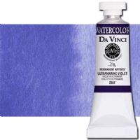 Da Vinci 285F Watercolor Paint, 15ml, Ultramarine Violet; All Da Vinci watercolors have been reformulated with improved rewetting properties and are now the most pigmented watercolor in the world; Expect high tinting strength, maximum light-fastness, very vibrant colors, and an unbelievable value; Transparency rating: T=transparent, ST=semitransparent, O=opaque, SO=semi-opaque; UPC 643822285158 (DA VINCI DAV285F 285F 15ml ALVIN ULTRAMARINE VIOLET) 