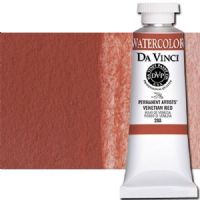 Da Vinci 288 Watercolor Paint, 37ml, Venetian Red; All Da Vinci watercolors have been reformulated with improved rewetting properties and are now the most pigmented watercolor in the world; Expect high tinting strength, maximum light-fastness, very vibrant colors, and an unbelievable value; Transparency rating: T=transparent, ST=semitransparent, O=opaque, SO=semi-opaque; UPC 643822288371 (DA VINCI DAV288 288 37ml VENETIAN RED) 