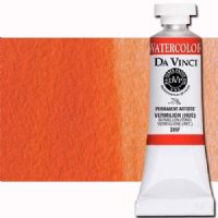 Da Vinci 289F Watercolor Paint, 15ml, Vermilion; All Da Vinci watercolors have been reformulated with improved rewetting properties and are now the most pigmented watercolor in the world; Expect high tinting strength, maximum light-fastness, very vibrant colors, and an unbelievable value; Transparency rating: T=transparent, ST=semitransparent, O=opaque, SO=semi-opaque; UPC 643822289156 (DA VINCI DAV289F 289F 15ml ALVIN VERMILION) 