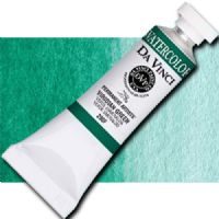 Da Vinci 290F Watercolor Paint, 15ml, Viridian Green; All Da Vinci watercolors are finely milled with a high concentration of premium pigment and dispersed in the finest quality natural gum; Expect high tinting strength, very good to excellent fade-resistance (Lightfastness I and II), and maximum vibrancy; Use straight from the tube or fill your own watercolor pans and rewet; UPC 643822290152 (DA VINCI 290F DAVINCI290F ALVIN 15ml VIRIDIAN GREEN) 