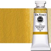 Da Vinci 292 Watercolor Paint, 37ml, Yellow Ochre; All Da Vinci watercolors have been reformulated with improved rewetting properties and are now the most pigmented watercolor in the world; Expect high tinting strength, maximum light-fastness, very vibrant colors, and an unbelievable value; Transparency rating: T=transparent, ST=semitransparent, O=opaque, SO=semi-opaque; UPC 643822292378 (DA VINCI DAV292 292 37ml YELLOW OCHRE) 