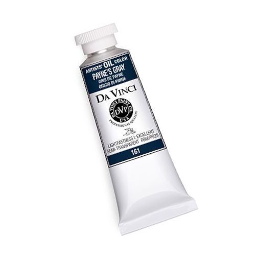 Da Vinci DAV161 Da Vinci Artists' Oil Color Paint 37ml Payne's Gray; All permanent with the highest resistance to fading; This collection of professional oil colors is formulated with the finest raw materials from around the world and is the only brand made using 100% ASTM pigments; Soft and creamy consistency using pure and refined linseed oil; Conforms to ASTM-4302; UPC 643822161407(DAVINCIDAV161 DAVINCI-DAV161 PAINTING)