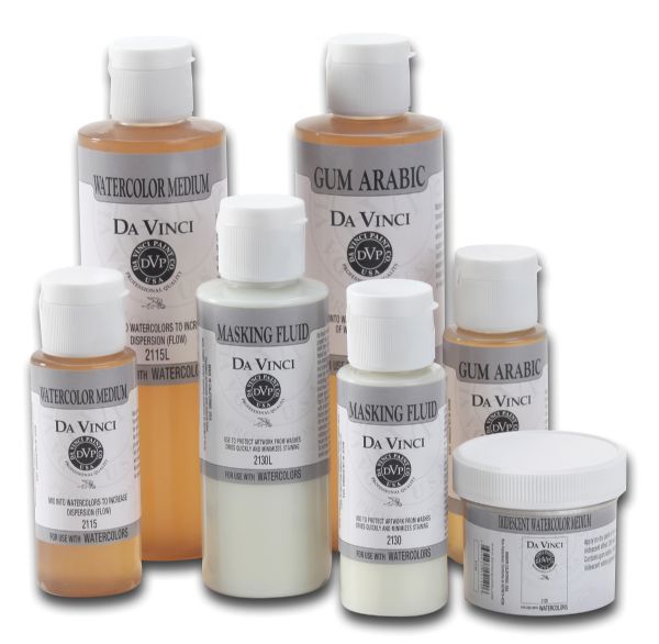 Da Vinci DAV2130L Masking Fluid 120ml; Use to block out areas of a painting while working, retaining the original paper or undercoat that was painted previously; Used to achieve dimensional appearance and/or crisp separation of color; Shipping Weight 1.00 lb; Shipping Dimensions 1.5 x 1.5 x 5.00 in; UPC 643822213045 (DAVINCIDAV2130L DAVINCI-DAV2130L PAINTING)