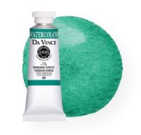 Da Vinci DAV290 Watercolor Paint 37ml Viridian Green; All Da Vinci watercolors have been reformulated with improved rewetting properties and are now the most pigmented watercolor in the world; Expect high tinting strength, maximum light-fastness, very vibrant colors, and an unbelievable value; Transparency rating: T=transparent, ST=semitransparent, O=opaque, SO=semi-opaque; UPC 643822290374 (DAVINCIDAV290 DAVINCI-DAV290 PAINTING) 