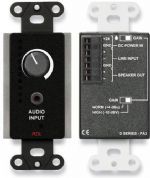 Radio Design Labs DB-PA3 3.5 Watt Audio Amplifier; Wall-Mounted Amplifier with 2 Inputs; Balanced Input on the Rear Panel; Mini-Jack Input on the Front Panel; Automatic Switching Between Inputs; Input: 2 x 20 kOhms balanced or unbalanced bridging; Minimum Input Level: +18 dBu (balanced, maximum gain) -19 dBV (unbalanced mini-jack, maximum gain); Maximum Input Level: +22 dBu (low input sensitivity) +4 dBu (high input sensitivity) (DBPA3 DB-PA3 DB-PA3) 