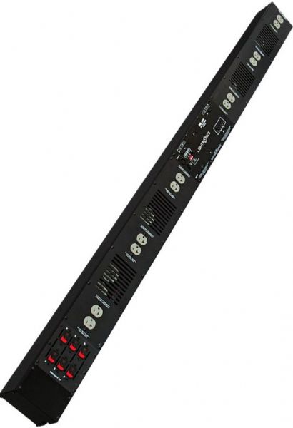 Lightronics DB-612-W Truss Mount Distributed Dimming Bar, White, 6 Channels, 1200W per Channel, DMX-512 Control Protocol, Mounting Track, Fast Acting Magnetic Circuit Breakers, Terminal Strip Input, Edison Outputs, UL-508 Compliant, 450 Usec. Minimum Filtering, Starting channel can be set to any of 512 channels, On board test buttons for each channel (DB612W DB612-W DB-612W DB-612 DB 612-W)