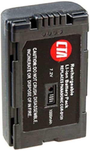 CTA Digital DB-D120 Model Panasonic CGR-D08/D120 Lithium-Ion Battery 1000 mAh Capacity, 7.2 Voltage, Run Time: 1.5 hour on a Single charge, Ultra high capacity longer lasting Li-Ion Battery; No memory effect, or fully drain your battery before charging (DBD120 DB D120 DBD-120 656777002008)