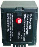 CTA Digital DB-DU14 Model Panasonic CGA-DV14 Lithium-Ion Battery 1600 mAh Capacity, 7.2 Voltage, Talk Time: Up To 4.75 Hours on a single charge, Ultra high capacity longer lasting Li-Ion Battery; No memory effect, or fully drain your battery before charging (DBDU14 DB DU14 DBD-U14 656777002046) 