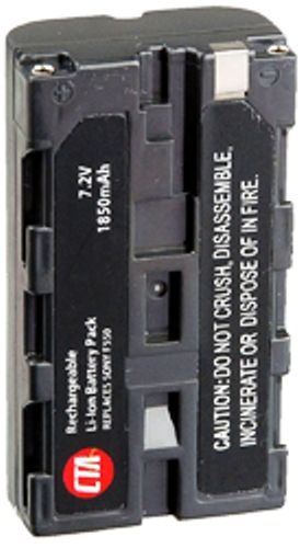 CTA Digital DB-F550 Model Sony NP-F550 Lithium-Ion Battery 1850 mAh Capacity, 7.2 Voltage, Run Time: 4 hours on a Single charge, Ultra high capacity longer lasting Li-Ion Battery; No memory effect or fully drain your battery before charging (DBF550 DB F550 DBF-550 NPF550 656777001049)