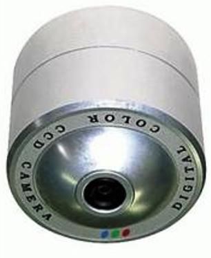 Clover DC375 Color Ceiling Dome Camera; Eyeball type color camera, Aluminum case, 420 TV lines of resolution, 1W3