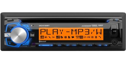 Dual DC416BT CD Receiver with Built-in Bluetooth and RGB Custom Colors, 200 Watts (50 W x 4) Peak Power Output, 17 Watts x 4 RMS Power Output, Built-in microphone, 3.7