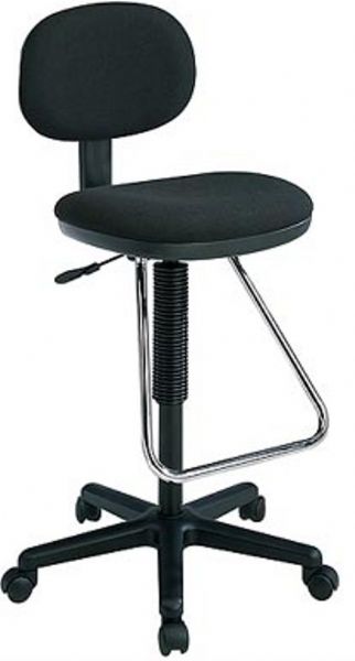 Office StarDC430 Economical Chair with Chrome Teardrop Footrest, Economical price, outstanding quality, Pneumatic seat height adjustment, Back height & depth adjustment, 18