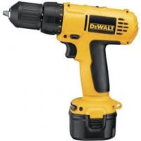 Dewalt DC750KA Heavy Duty Cordless Drill/Driver Kit, 0-300/0-1,1000 max rpm Dual speed range, 15 clutch settings, 3/8-inch plastic, single-sleeve chuck, 2 Numbers of Speed Settings, 9.6-volt battery, 130 UWO Max Power (DC750KA DC-750KA DC 750KA) 