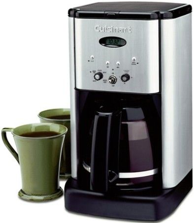 Cuisinart DCC-1200 Brew Central 12-Cup Programmable Coffeemaker, Classic stainless design, 12-cup carafe with ergonomic handle, dripless spout and knuckle guard, Brew Pause feature lets you enjoy a cup of coffee before brewing has finished, Adjustable keep-warm temperature control, 24-hour brew programming, Time-to-clean monitor with indicator light (DCC1200 DCC 1200)