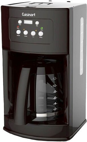 Cuisinart DCC-500 Premier Series Programmable Coffee Maker, Black; 12-cup Thermal Carafe keeps coffee fresh and hot; Control Panel and Extra-Large LCD Display that clearly indicates selected functions; Hotter Coffee with expert coffee-making technology to ensure hotter coffee temperature without giving up flavor or quality; UPC 086279062178 (DCC500 DCC 500 DC-C500)