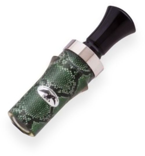 Duck Commander DC-CALL-CBDIAMOND Coldblood DiamondBack Duck Call; Made from acrylic cast rod and cut to precision, highly polished, finished off with a brushed aluminum band, then custom-tuned; Double reed, Loud tone, Mallard Hen, J-Frame style, UPC 040444506867 (DCCALLCBDIAMOND DCCALL-CBDIAMOND DC-CALLCBDIAMOND)
