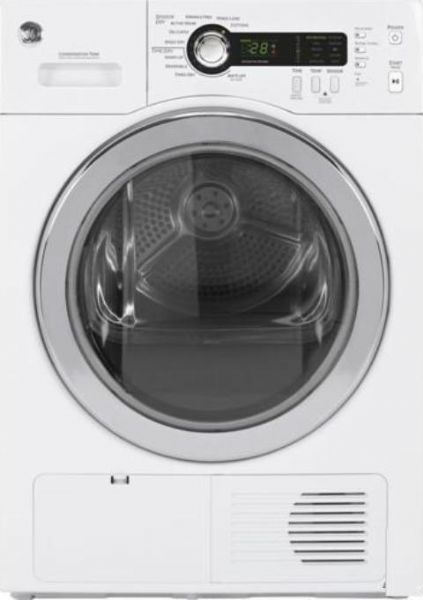 GE General Electric DCCH480EKWW Ventless Condenser Electric Dryer with 4.0 cu. ft. Capacity, 24