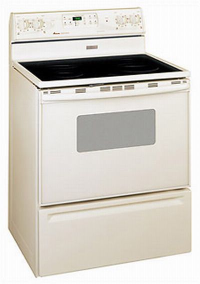 Amana DCF4215AC 30" Electric Range 4.0 Porcelain Self-Cleaning Oven, Bisque (DCF4215A, DCF4215A-C, DCF4215, DCF4215-AC)