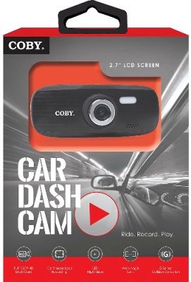 Coby DCHD101 Car Dash HD Camera, 2.7
