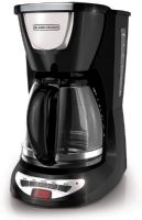 Black & Decker DCM100B 12-Cup Programmable Coffeemaker With QuickTouch Programming, Sneak-A-Cup, and 2-hour Auto Shutoff; Programmable Clock; Auto Brew; Optimal Brewing Temperature; QuickTouch Programming; Sneak-A-Cup Feature; 2-Hour Auto Shutoff; Nonstick Keep Hot Carafe Plate; Dimensions 12 x 9.37 x 13.74 Inches; UPC 050875536296 (BLACK AND DECKER BLACK+DECKER DCM100B BDDCM100B B&DDCM100B DCM100 BLACK DCM-100B DCM-100-B) 