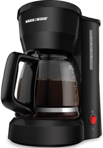Black & Decker DCM600B Coffee Maker, 5-Cup Capacity, Glass Carafe, Keep Warm Plate, Water Level Indicator, On / Off Switch, Power Indicator, Cupcake Filter Type, UPC 050875533530 (DCM600B DC-M600B DCM 600B) 