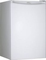 Danby DCR044A2WDD Designer Series Compact Refrigerator with 2.50" Adjustable Glass Shelves, 4.4 Cu. Ft. Capacity, 2 No. of Shelves, Glass Type of Shelves, Energy Star Compliant, Semi-automatic defrost, Full-Width Freezer Section, Mechanical Thermostat, Integrated Door Handle, Reversible Door Hinge, Smooth Back Design, Automatic Defrost, CanStor Beverage Dispensing System, UPC 067638999076, White Finish (DCR044A2WDD DCR-044A2-WDD DCR 044A2 WDD) 