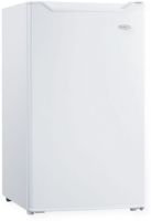 Danby DCR044B1WM Compact Refrigerator, White; 4.4 Cu. Ft. Capacity; 2 Adjustable Glass Shelves; 20" Wide; Vegetable Crisper; Reversible Door; Energy Star Compliant; Leveling Legs; Recessed Handle; 3 Door Bins; 15 Amps; 120V; Manual Defrost; Right Door Hinge; Freestanding; Smooth Finish; Dimensions 33.06" H x 19.31" W x 21.93" D; Weight: 50.72 lb (DANBYDCR044B1WM DANBY-DCR044B1WM DCR044B1WM DCR-044B1WM DCR044B1-WM) 