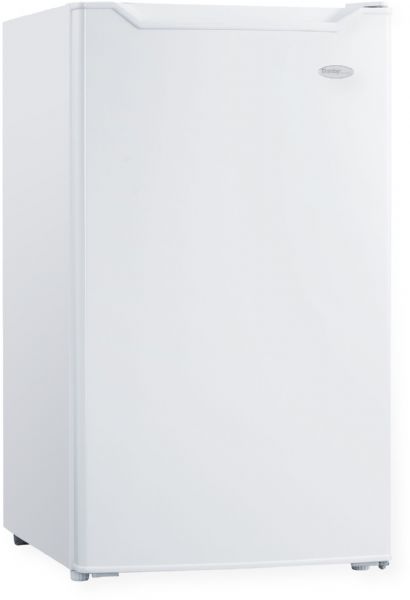 Danby DCR044B1WM Compact Refrigerator, White; 4.4 Cu. Ft. Capacity; 2 Adjustable Glass Shelves; 20