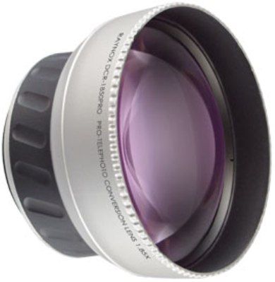 Raynox DCR-1850PRO High Quality Telephoto Conversion Lens 1.85x, Silver, High-Resolution 200-line/mm, Minimum Chromatic Aberration, 74mm Super large Front Element, 3G/3E Hi-Index Optical Glass, Mounting thread 52mm (DCR1850PRO DCR 1850PRO DCR1850 DCR-1850)