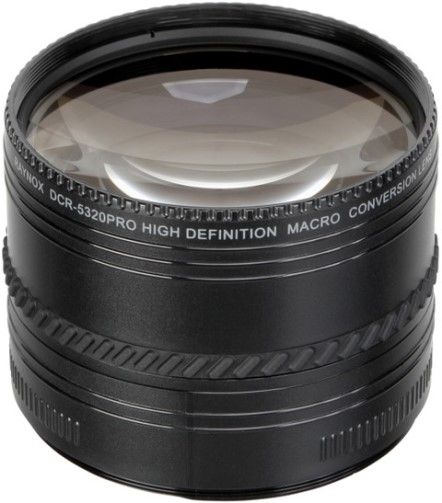 Raynox DCR-5320PRO High Definition 3 in 1 Macro Conversion Lens; Made of two independent lenses of 2-diopter magnification and 3-diopter one, both fabricated in doublet formula for less color aberration at corners; An advanced lens designing formula, 3-group/5-element, using hi-index optical glass elements all coated; UPC 024616020382 (DCR5320PRO DCR 5320PRO DCR-5320 DCR5320)