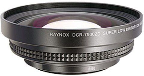 Raynox DCR-7900ZD High Definition Wideangle Lens, 0.79 Magnification, Converter Type, Wide angle Special Functions, 2 group(s) / 2 element(s) Lens Construction, 92 mm Filter Size, Fully coated Lens Coating, 58mm Thread Diameter, UPC 24616020405 (DCR-7900ZD DCR7900ZD DCR 7900ZD)