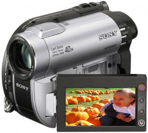 Sony DCR-DVD610E DVD Handycam PAL Camcorder, Hybrid recording, Built-in Zoom Microphone, Quick On button, 40x optical zoom/2000x digital zoom, 2.7