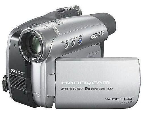 Sony DCR-HC46E Camcorder PAL Mini DV Handycam, 12x Optical, 800x Digital Zoom, 2.7