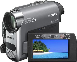 Sony DCR-HC48E PAL Mini DV Handycam Digital Camcorder for European Use, 25x Optical/2000x Digital Zoom, 2.7
