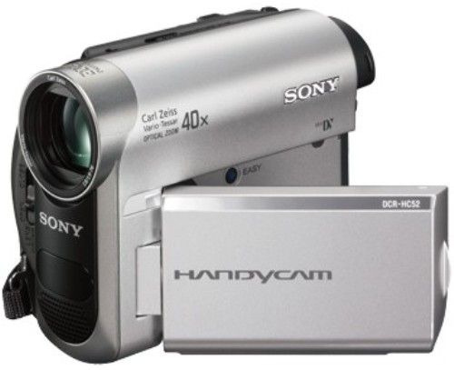 Sony DCR-HC52E MiniDV Handycam Camcorder, PAL System, 40x optical zoom / 2000x digital zoom, 2.5