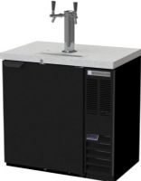 Beverage Air DD36HC-1-B Double Tap Kegerator Beer Dispenser - Black, 8.8 cu. ft. Capacity, 5 Amps, 60 Hertz, 1 Phase, 115 Voltage, Swing Door Style, 1/5 HP Horsepower, 1 Number of Doors, 1 Number of Kegs, 2 Taps, 1/2 Barrel Style, Narrow Nominal Depth, 3" Tap Tower Diameter, 24.25" W x 20" d x 29.50" H Interior Dimensions, 1 - 1/2 keg capacity, comes with 1 faucet (DD36HC-1-B DD36HC 1 B DD36HC1B) 