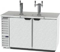 Beverage Air DD58HC-1-S 1 Single and 1 Double Tap Kegerator Beer Dispenser - Stainless Steel, 23.8 cu. ft. Capacity, 7.4 Amps, 60 Hertz, 1 Phase, 115 Voltage, Swing Door Style, 1/3 HP Horsepower, 2 Number of Doors, 3 Number of Kegs, 3 Taps, 1/2 Barrel Style, Standard Nominal Depth, 3" Tap Tower Diameter, 55" W x 23" D x 32" H Interior Dimensions, 33° - 38° F Temperature Range (DD58HC-1-S DD58HC 1 S DD58HC1S) 