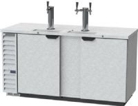 Beverage Air DD68HC-1-S 1 Single and 1 Double Tap Kegerator Beer Dispenser - Stainless Steel, 28.4 cu. ft. Capacity, 7.4 Amps, 60 Hertz, 1 Phase, 115 Voltage, Swing Door Style, 1/3 HP Horsepower, 2 Number of Doors, 3 Number of Kegs, 3 Taps, 1/2 Barrel Style, Standard Nominal Depth, 3" Tap Tower Diameter, 65" W x 23" D x 32" H Interior Dimensions, 33° - 38° F Temperature Range (DD68HC-1-S DD68HC 1 S DD68HC1S) 