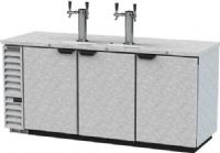 Beverage Air DD78HC-1-S Two Double Tap Kegerator Beer Dispenser - Stainless Steel, 34.2 cu. ft. Capacity, 7.4 Amps, 60 Hertz, 1 Phase, 115 Voltage, Swing Door Style, 1/3 HP Horsepower, 3 Number of Doors, 4 Number of Kegs, 4 Taps, 1/2 Barrel Style, Standard Nominal Depth, 3" Tap Tower Diameter, 75" W x 23" D x 23" H Interior Dimensions, 33° - 38° F Temperature Range (DD78HC-1-S DD78HC 1 B DD68HC1B) 