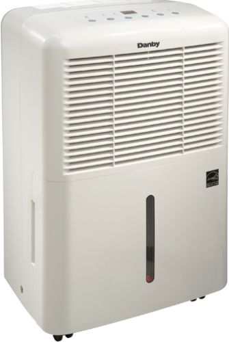 Danby DDR4010E Dehumidifier, Light Grey, 40 U.S. pint (18.9 litre) capacity per 24 hours, For areas up to 2500 sq. ft. depending on conditions, Energy Star compliant, Environmentally friendly R134A refrigerant, Electronic controls, 2 speed fan, Quiet operation, Adjustable humidity settings, Auto de-icer prevents ice build-up on coils, UPC 067638901444 (DDR-4010E DDR 4010E DD-R4010E DDR4010)