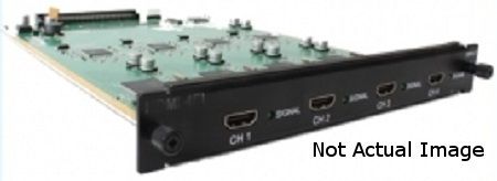 Opticis DDVI-2EI Electrical 2 ports Dual link DVI input card; For use with OMM-2500 and OMM-1000 optical Modular Matrixes; Weight 1 pound (DDVI2EI DDVI 2EI)