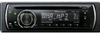 Pioneer DEH-1100MP Car Audio Player, CD-RW Media Support, WMA, WAV, CD-Text and MP3 Formats Support, LCD - White Display Screen, 4 Channels, 200W Output Power, Loudness, Bass, Midrange, Treble Equalizer Modes, AM and FM Tuner, 18 Station Presets, Remote In, 1 x Aux In - Front and 1 x RCA - Pre-amplifier Out - Rear Interfaces/Ports, Random Play, Last Position Memory, Red Button Illumination (DEH 1100MP DEH1100MP) 