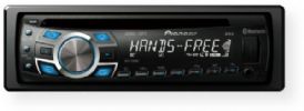 Pioneer DEH-7300BT CD Receiver with Bluetooth Built-In and iPod/iPhone Control, Stereo Sound Output Mode, Volume, treble, bass, fader, balance, loudness, midrange Controls, 50 Watts x 4 Max Output Power / Channel Qty, White Display Illumination Color, Red Button Backlight Color, Radio tuner - AM/FM Type, 24 preset stations Preset Station Qty, PTY, TA Supported RDS Functions, Best stations memory, Auto Store - Additional Features (DEH7300BT DEH-7300BT DEH 7300BT) 