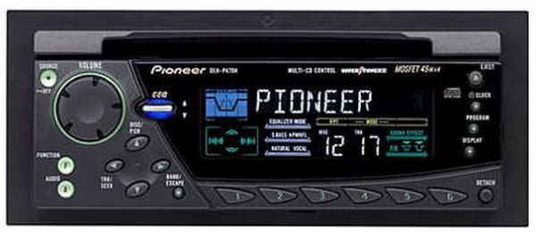 Pioneer DEH-P47DH CD Receiver, GM/Chrysler-Fit CD Player, Detachable Faceplate; Rotary Volume Knob; Multicolor LCD Display with Dimmer; MOSFET 45W x 4 Maximum Power; Bridgeable Rear Channels for 70W x 1 Max Output; Anti-Shock Mechanism; Supertuner III with Best Station Memory; 24-Station/6-Button 18FM 6AM Presets; Cellular Mute Input, Clock (DEH P47DH DEHP47DH DEH-P47D DEH-P47 DEHP47D DEHP47)