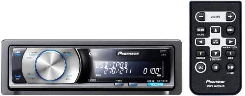 Pioneer DEH-P5000UB CD Receiver with 2-Line OEL Display, USB Direct Control of iPod, and 7-Way Rotary Commander, 24-Station/6-Button (18FM/6AM) Presets, 1-bit D/A Converter (8fs/16-bit), CD-R/CD-RW Compatible, AGC (Automatic Gain Control) (DEHP5000UB DEH P5000UB DEH-P5000U DEH-P5000)