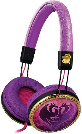 iHome DEM46 Disney Descendants Over the Ear Fashion Headphones; Metallic detail; Soft, comfortable ear cushions; Rope style audio cord; Connects with smartphones, tablets,MP3 players and computers; Weight 0.5 lbs; UPC 092298923482 (DEM 46 DEM-46)
