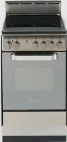 Avanti DER202BS Freestanding Electric Range with 4 Burner - 20", 4 Radiant Heating Element, Black Glass Top, Bake/Broiler Oven for Maximum Versatility, Waist High Broiler; Broil Pan Accessory, Oven Vent Circulates Air Properly, 2 Oven Racks, Switch Controlled Oven Light, See-Through Mirrored Glass Door, Curved Handle, Black Glass, Stainless Steel Finish, UPC 079841182022 (DER202BS DER-202-BS DER 202 BS) 